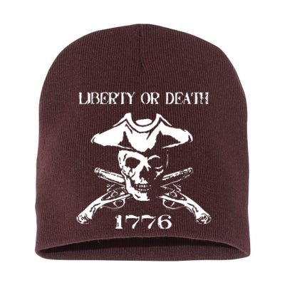 Revolutionary Skull Crossbones Flintlock Cool Short Acrylic Beanie