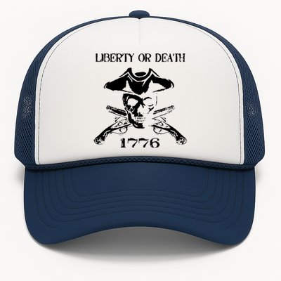 Revolutionary Skull Crossbones Flintlock Cool Trucker Hat