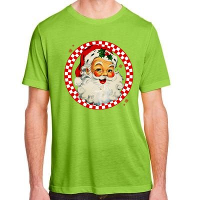 Retro Santa Claus Christmas Festive Cute Adult ChromaSoft Performance T-Shirt