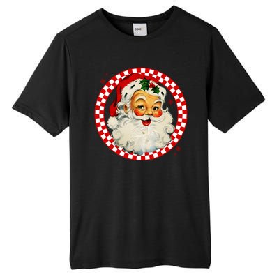 Retro Santa Claus Christmas Festive Cute Tall Fusion ChromaSoft Performance T-Shirt