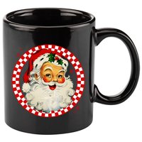 Retro Santa Claus Christmas Festive Cute 11oz C Handle Ceramic Mug