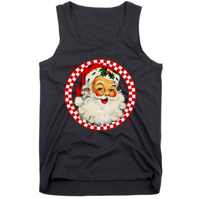 Retro Santa Claus Christmas Festive Cute Tank Top