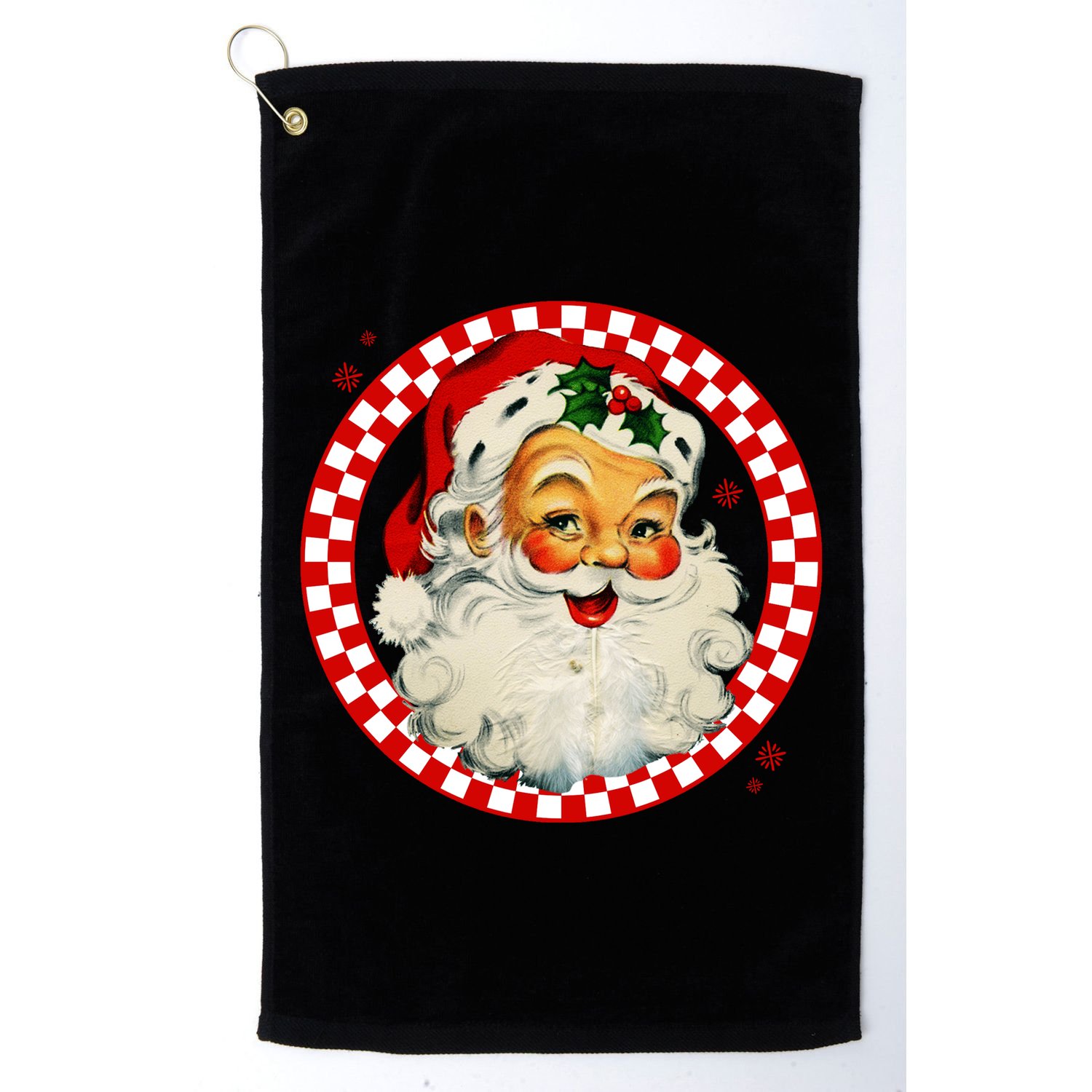 Retro Santa Claus Christmas Festive Cute Golf Towel