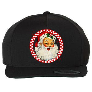 Retro Santa Claus Christmas Festive Cute Wool Snapback Cap