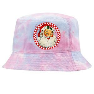 Retro Santa Claus Christmas Festive Cute Tie-Dyed Bucket Hat