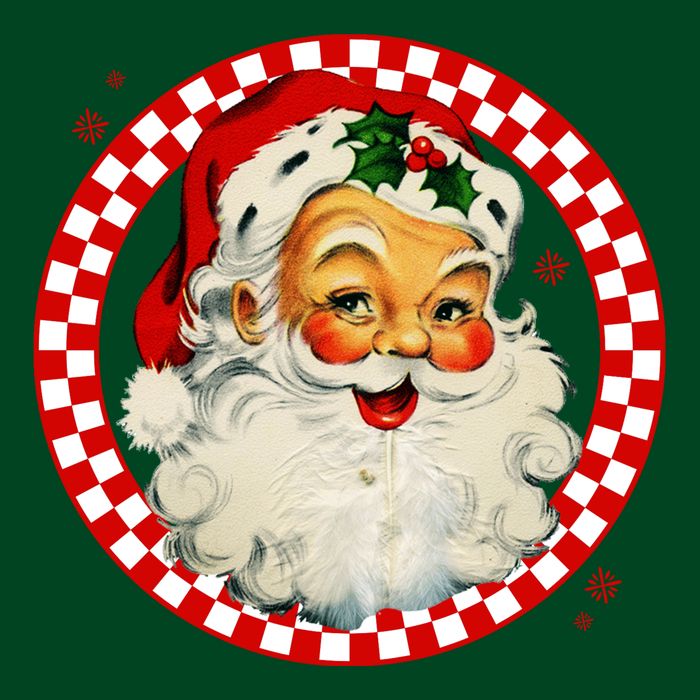 Retro Santa Claus Christmas Festive Cute Cooling Performance Crew T-Shirt
