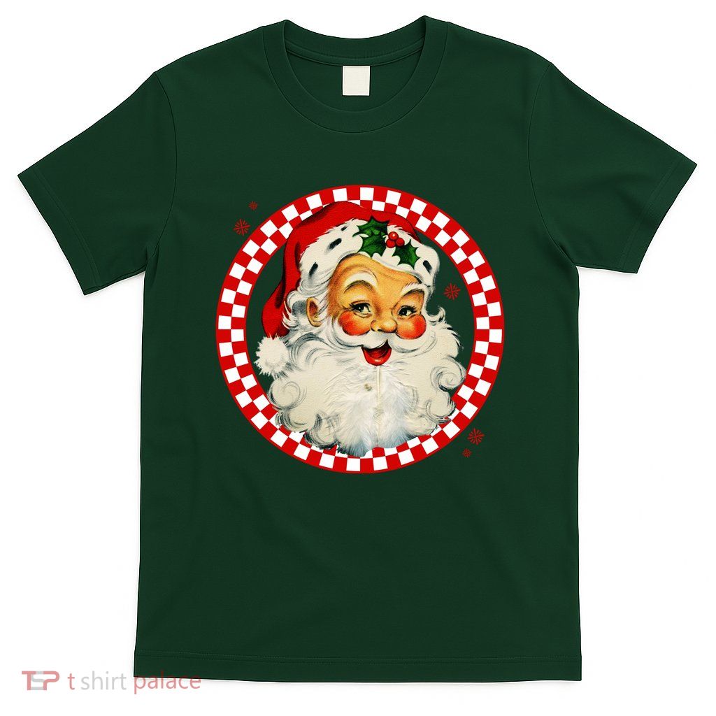 Retro Santa Claus Christmas Festive Cute T-Shirt