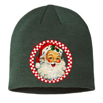 Retro Santa Claus Christmas Festive Cute Sustainable Beanie