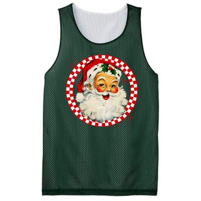 Retro Santa Claus Christmas Festive Cute Mesh Reversible Basketball Jersey Tank