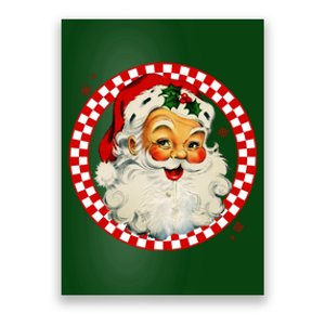 Retro Santa Claus Christmas Festive Cute Poster