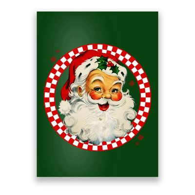 Retro Santa Claus Christmas Festive Cute Poster