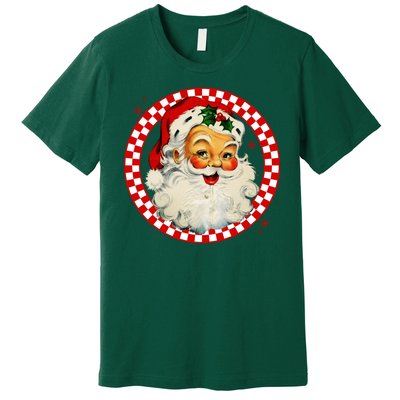 Retro Santa Claus Christmas Festive Cute Premium T-Shirt