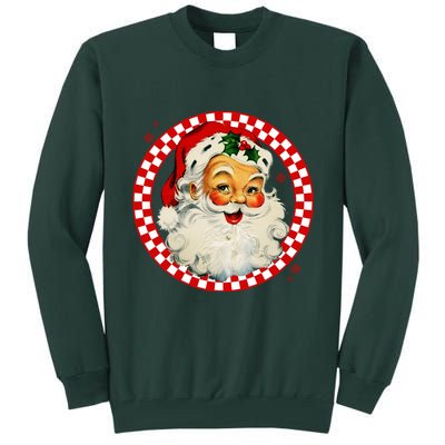 Retro Santa Claus Christmas Festive Cute Tall Sweatshirt