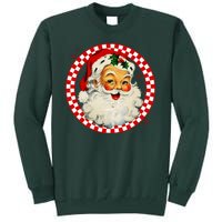 Retro Santa Claus Christmas Festive Cute Tall Sweatshirt