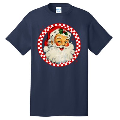 Retro Santa Claus Christmas Festive Cute Tall T-Shirt