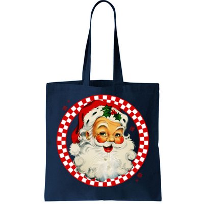 Retro Santa Claus Christmas Festive Cute Tote Bag