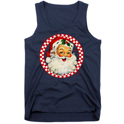 Retro Santa Claus Christmas Festive Cute Tank Top