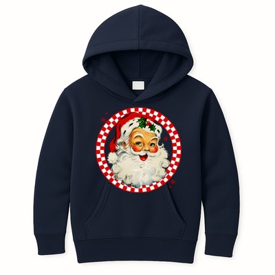 Retro Santa Claus Christmas Festive Cute Kids Hoodie