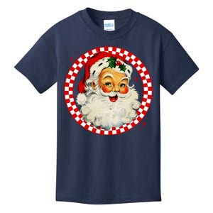 Retro Santa Claus Christmas Festive Cute Kids T-Shirt