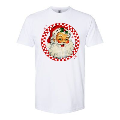 Retro Santa Claus Christmas Festive Cute Softstyle CVC T-Shirt