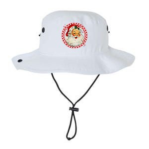 Retro Santa Claus Christmas Festive Cute Legacy Cool Fit Booney Bucket Hat