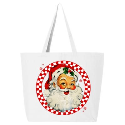 Retro Santa Claus Christmas Festive Cute 25L Jumbo Tote