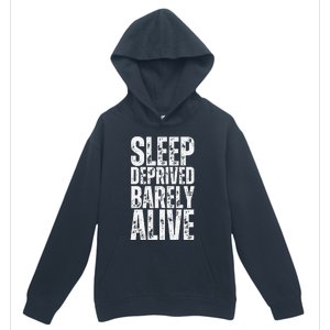 Retro Sleep Deprived Barely Alive Funny Halloween Urban Pullover Hoodie