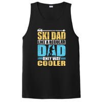 Retro Ski Dad Like A Regular Dad Only Way Cooler Sport Skiing Gift Skier Lover PosiCharge Competitor Tank