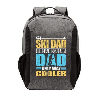 Retro Ski Dad Like A Regular Dad Only Way Cooler Sport Skiing Gift Skier Lover Vector Backpack