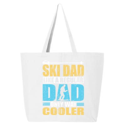 Retro Ski Dad Like A Regular Dad Only Way Cooler Sport Skiing Gift Skier Lover 25L Jumbo Tote