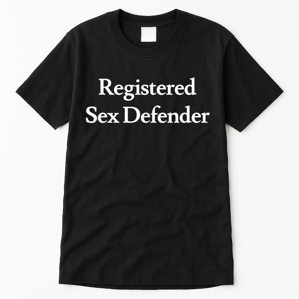Registered Sex Defender Funny Meme Tall T-Shirt