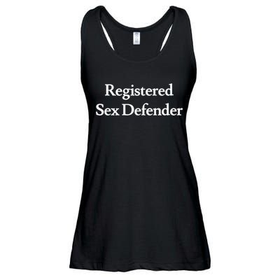 Registered Sex Defender Funny Meme Ladies Essential Flowy Tank