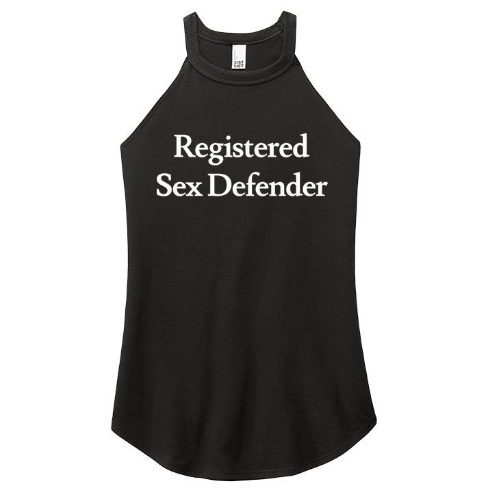 Registered Sex Defender Funny Meme Women's Perfect Tri Rocker Tank