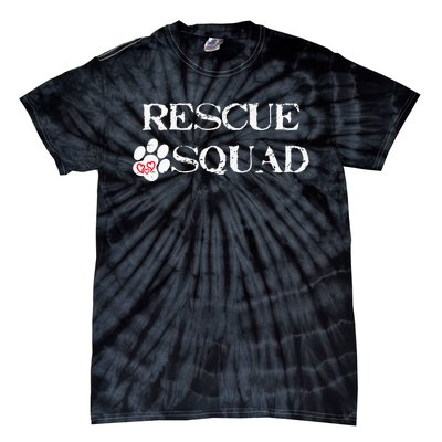 Rescue Squad Dog Paw Heart Tie-Dye T-Shirt