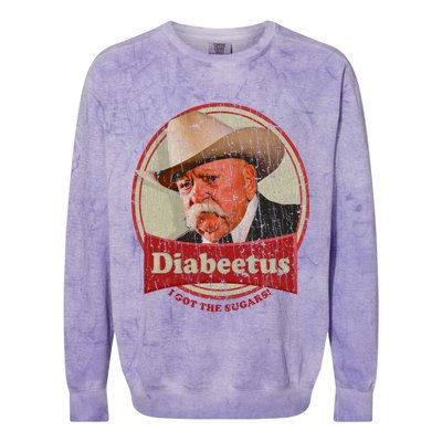 Retro Style Diabeetus I Got The Sugars Colorblast Crewneck Sweatshirt