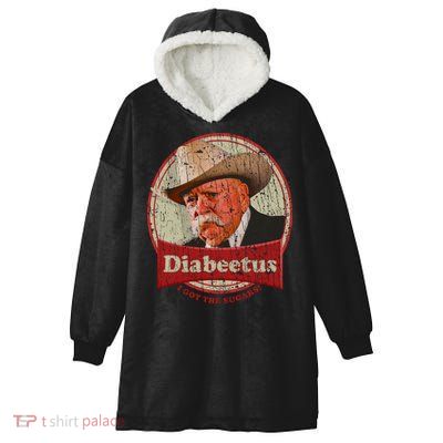Retro Style Diabeetus I Got The Sugars Hooded Wearable Blanket