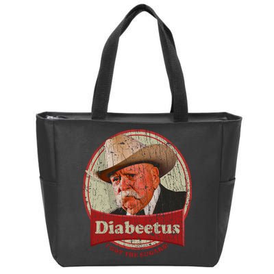 Retro Style Diabeetus I Got The Sugars Zip Tote Bag