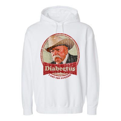 Retro Style Diabeetus I Got The Sugars Garment-Dyed Fleece Hoodie