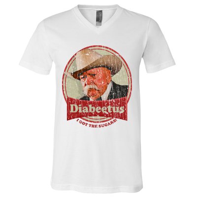 Retro Style Diabeetus I Got The Sugars V-Neck T-Shirt