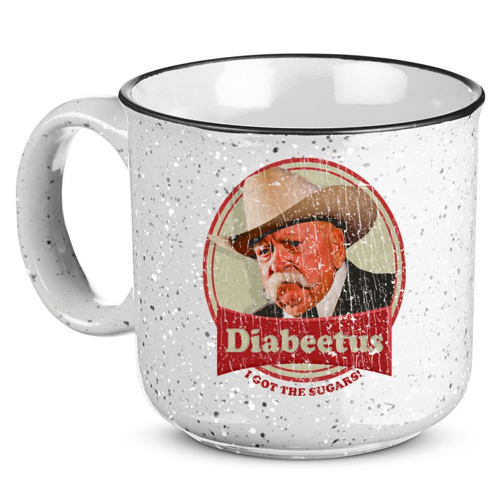 Retro Style Diabeetus I Got The Sugars 15oz Campfire Ceramic Mug