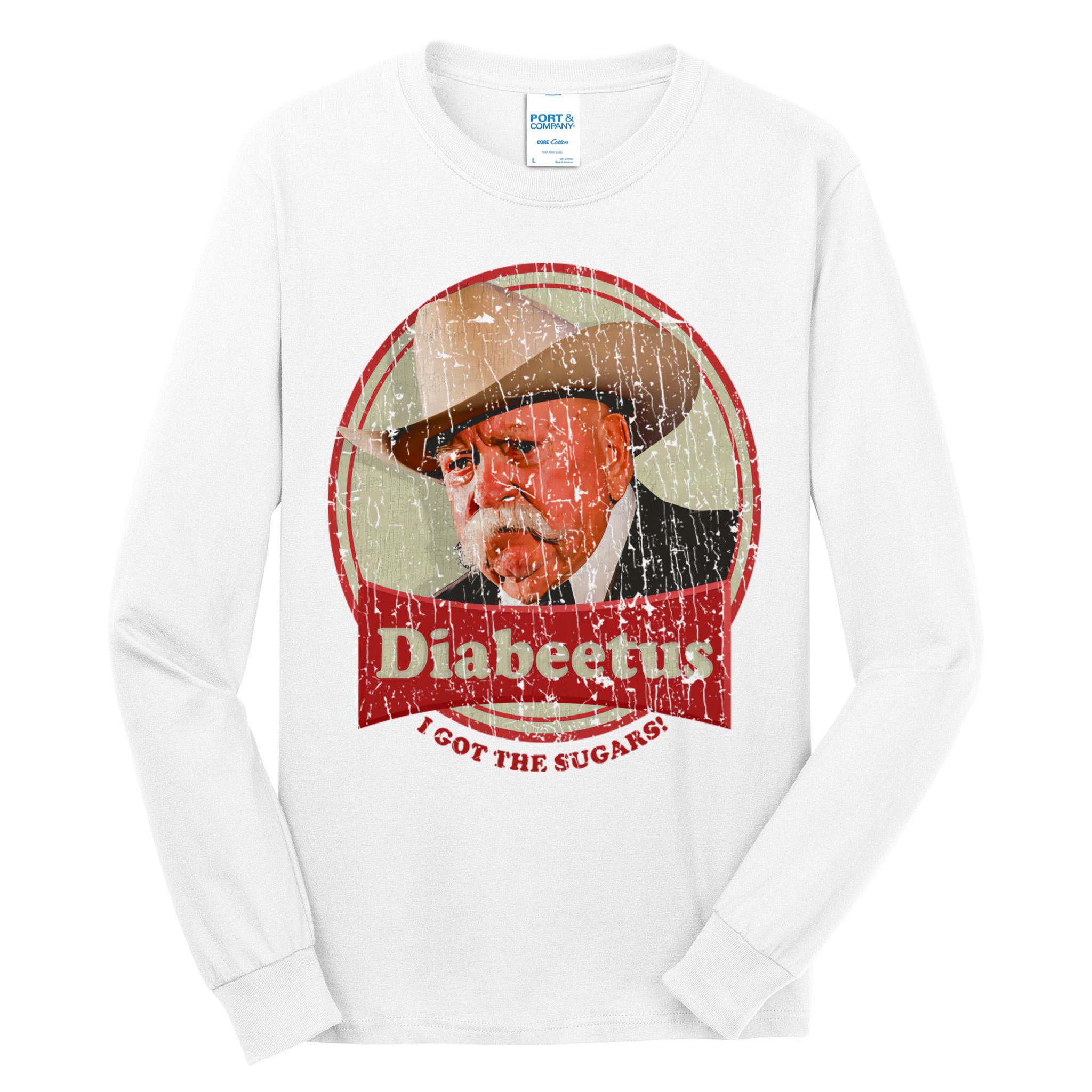 Retro Style Diabeetus I Got The Sugars Tall Long Sleeve T-Shirt