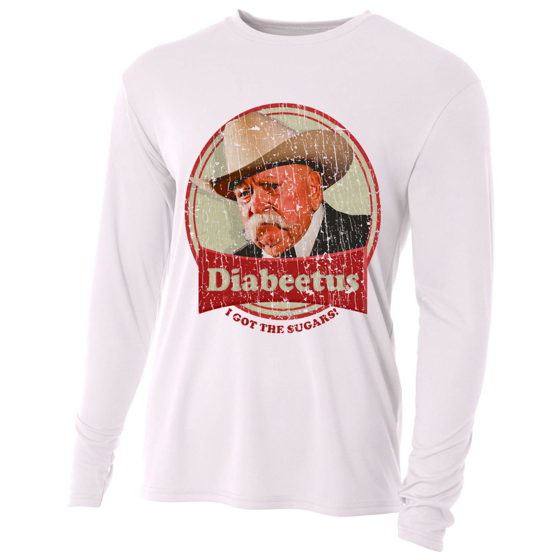 Retro Style Diabeetus I Got The Sugars Cooling Performance Long Sleeve Crew