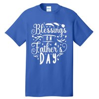 Retro Son Daughter Family Matching Blessing On Fathers Day Gift Tall T-Shirt