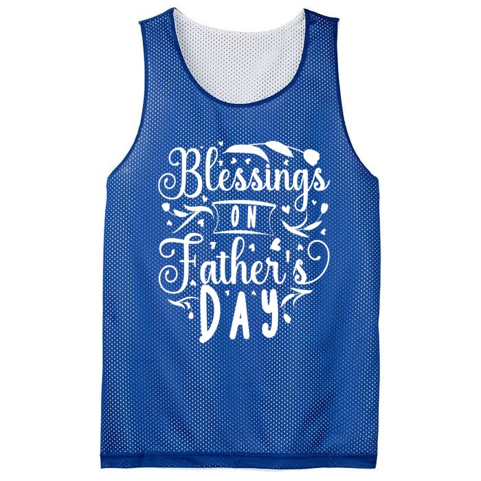 Retro Son Daughter Family Matching Blessing On Fathers Day Gift Mesh Reversible Basketball Jersey Tank