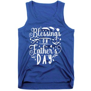 Retro Son Daughter Family Matching Blessing On Fathers Day Gift Tank Top