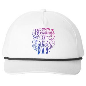 Retro Son Daughter Family Matching Blessing On Fathers Day Gift Snapback Five-Panel Rope Hat