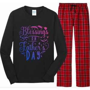 Retro Son Daughter Family Matching Blessing On Fathers Day Gift Long Sleeve Pajama Set