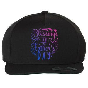 Retro Son Daughter Family Matching Blessing On Fathers Day Gift Wool Snapback Cap