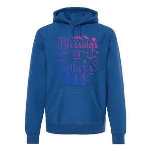 Retro Son Daughter Family Matching Blessing On Fathers Day Gift Premium Hoodie