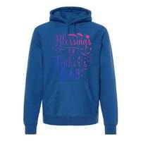 Retro Son Daughter Family Matching Blessing On Fathers Day Gift Premium Hoodie